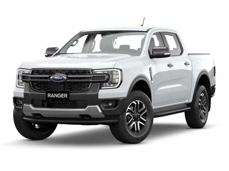 Ford Ranger 2023 ngoại thất mạnh mẽ với lưới tản nhiệt lớn, đèn LED chữ C