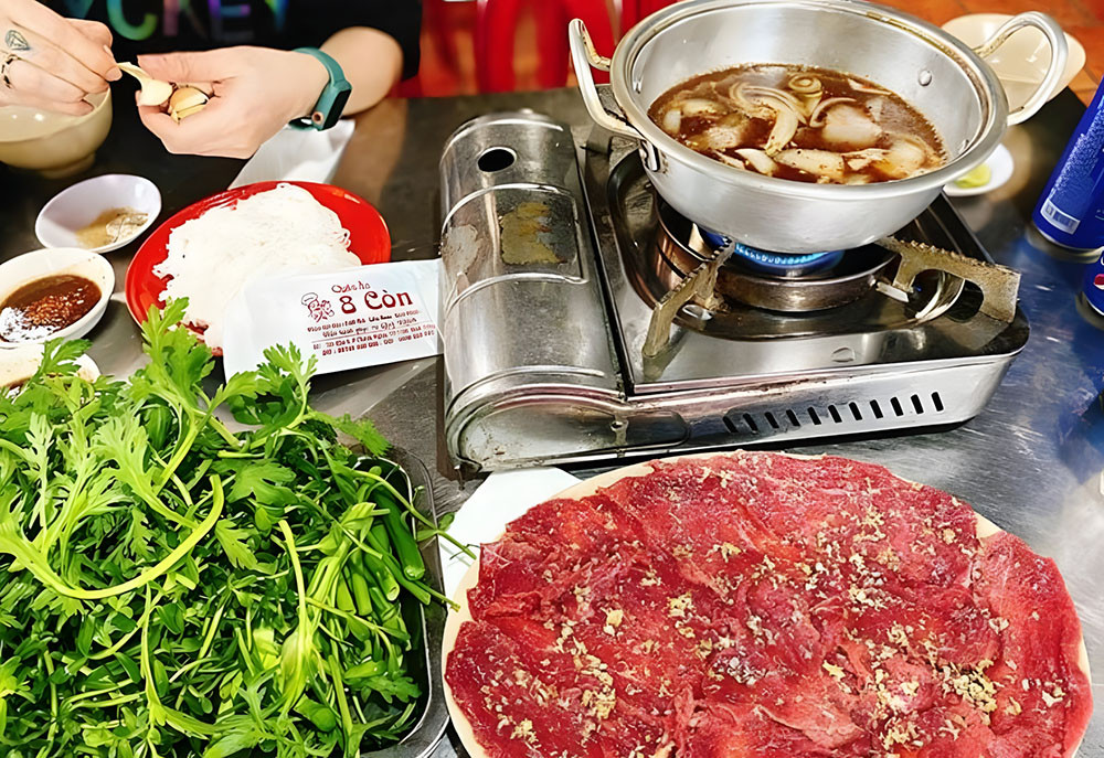 Lẩu Bò Nhúng Mắm Ruốc